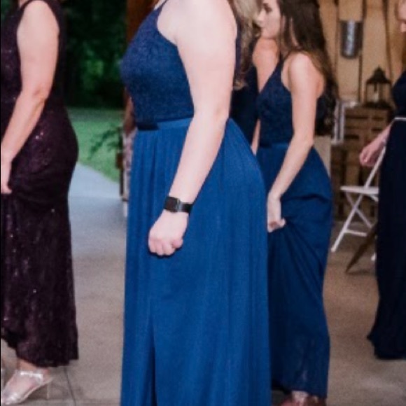 Navy blue halter dress - Picture 3 of 3